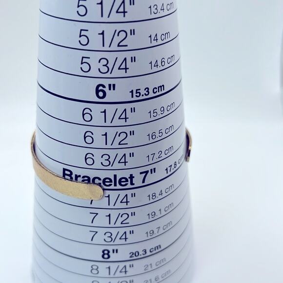 NEW! Free People Brass Bangle Bracelet Cuff with Black Gemstone Accents - Picture 8 of 8